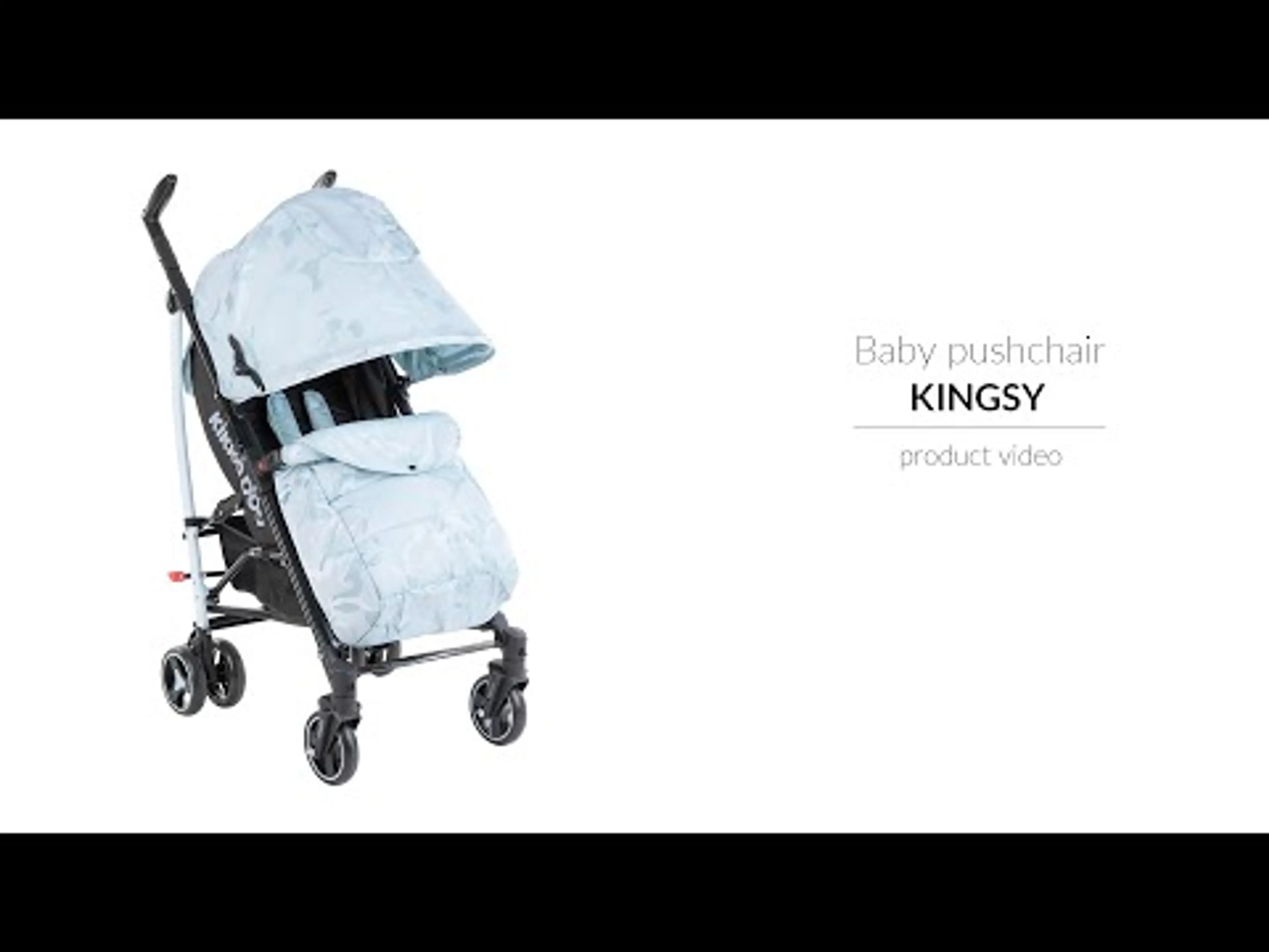 Бебешка количка Kingsy 2020, лятна, сива