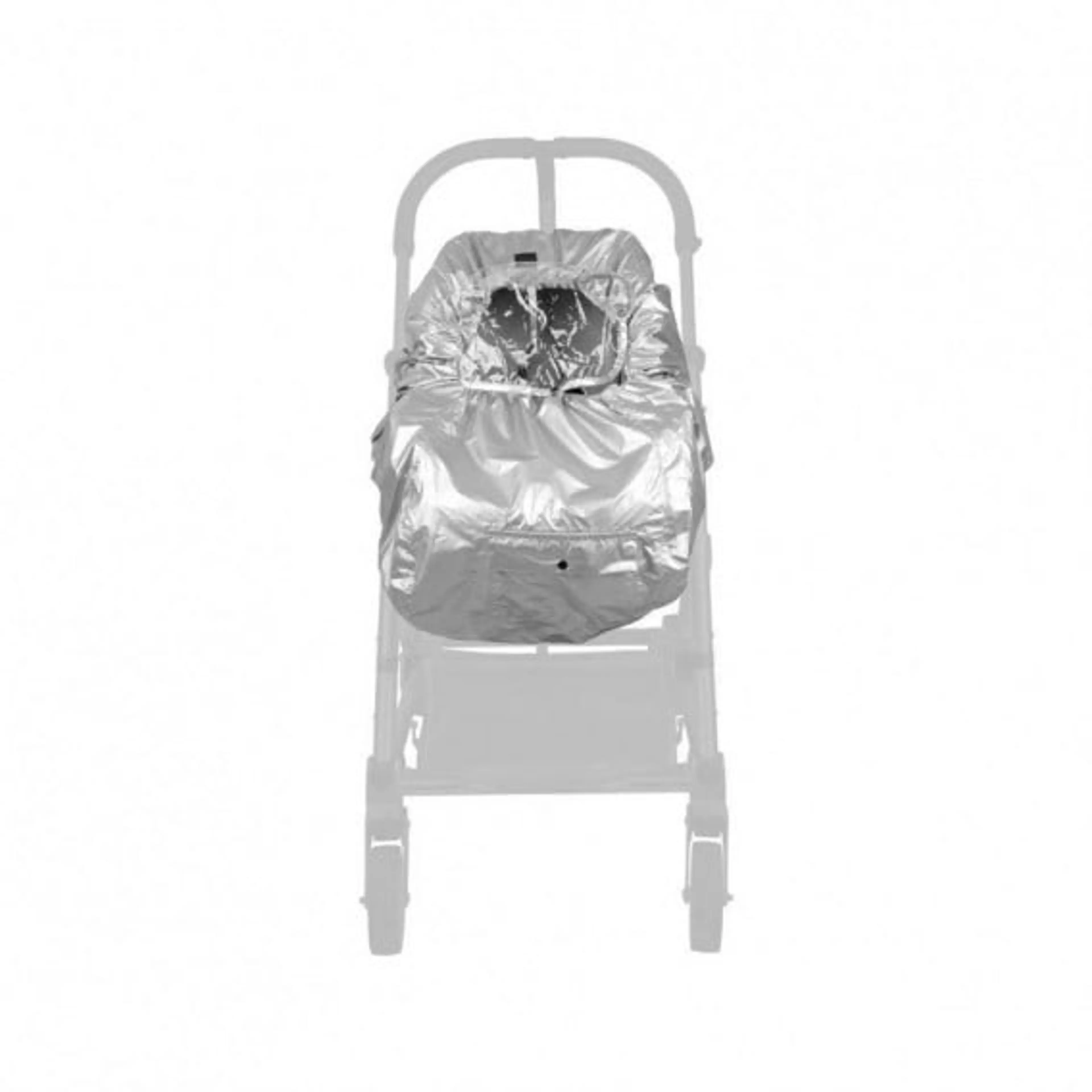 Дъждобран за количка в сребърен цвят